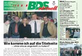 Jens Kahlsdorf auf der Titelseite der BDS-Aktuell vom BDS Norderstedt. Es ging um seinen Vortrag Pressearbeit, wie arbeite ich mit der Presse zusammen, um für mein Unternehmen effektvolle Public Relation als kostenlosen Kommunikationskanal zu nutzen.